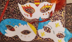 Trois loups de carnaval 