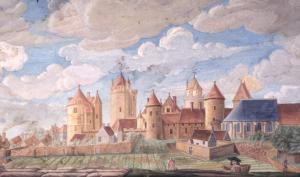 Vue du château de Blandy