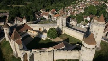 Vue aérienne du château