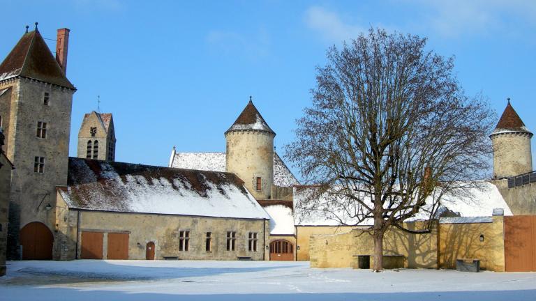 Château sous la neige