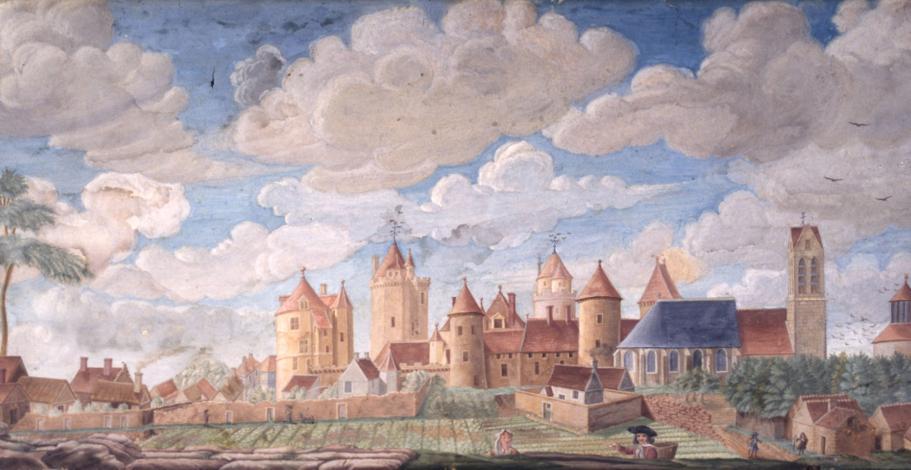 Vue du château de Blandy